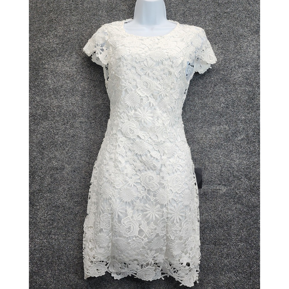 NWT Lulus Women's Floral Lace Backless Mini Dress Bridal Boho Romantic Wedding S